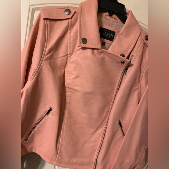 ELOQUII Faux Leather Moto Jacket - Picture 3 of 6
